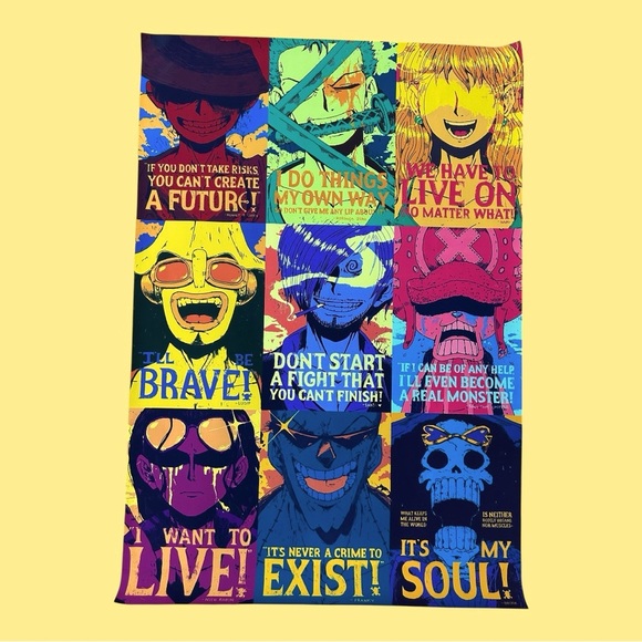 One Piece - Beautiful Vibrant Canvas Poster - ๐ดโโ ๏ธ๐ - Picture 1 of 6